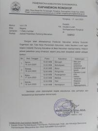 Jadwal Pelantikan Pamong Kalurahan se Kapanewon Rongkop